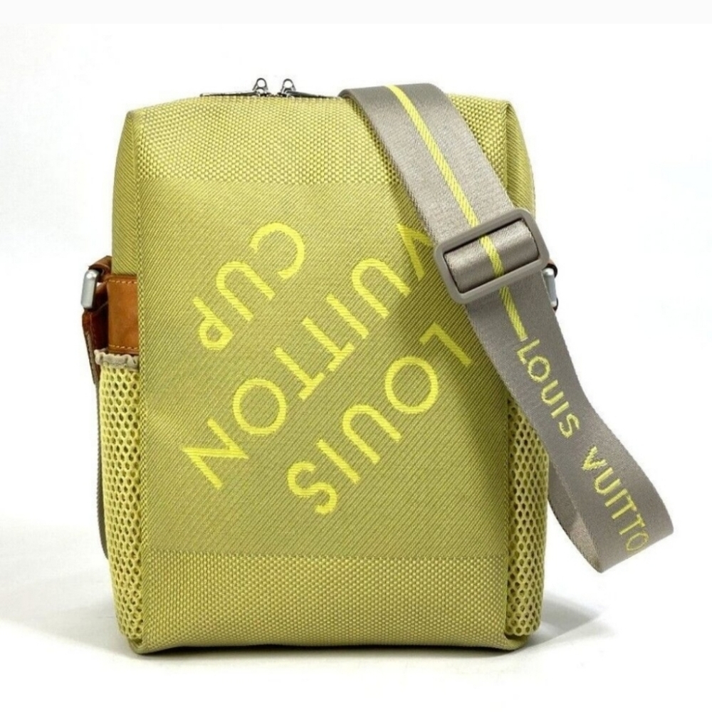 RARE UNISEX LOUIS VUITTON LV CUP DAMIER GEANT WEATHERLY CROSSBODY BAG SET💚 - Picture 4 of 17